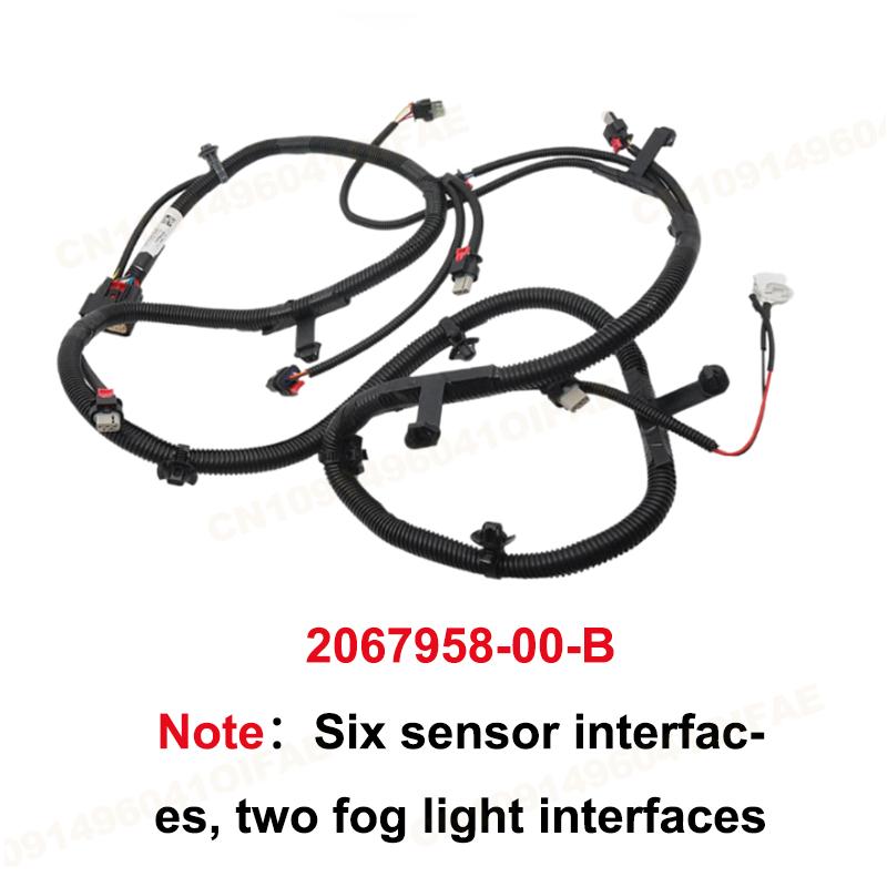 2067958 For Tesla Model 3 Front Bumper Harness With/Without Radar Interface 2067958-04-B 2067958-00-B 2017- Replacement Part