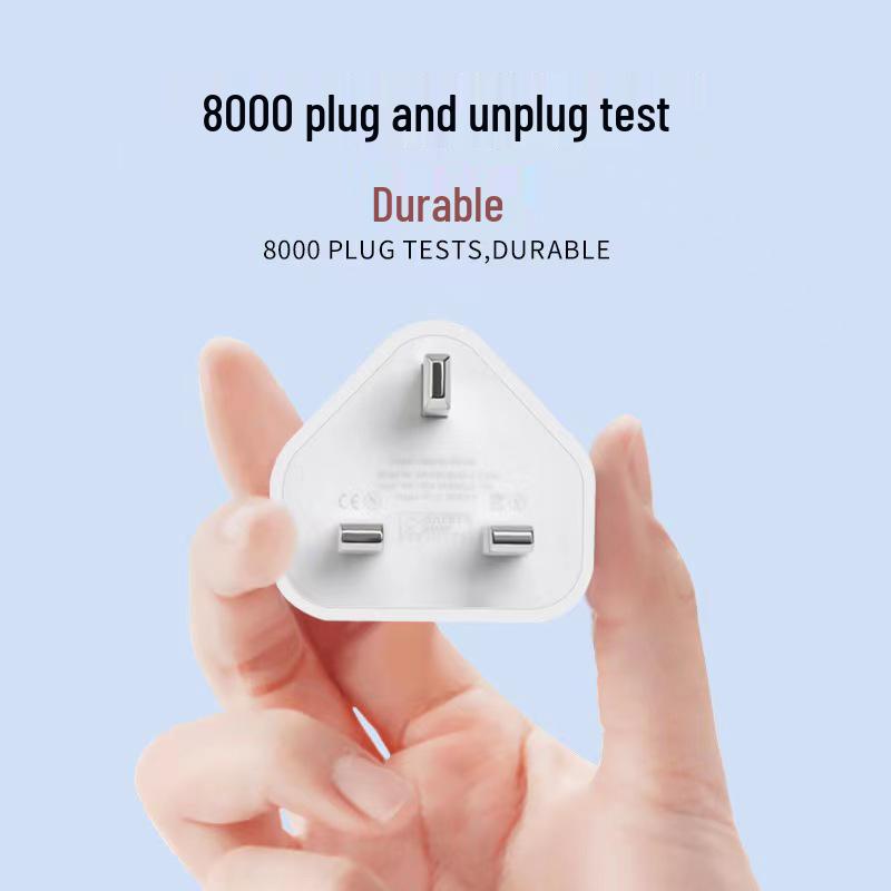 UK 3-Pin 5V 1A USB Power Adapter for Apple Phones - Hong Kong Version, Multi-Port Fast Charger