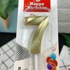 Opera House Candle Series: Vintage Gold Number Candles for Birthday & Anniversary Cake Decorations