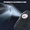 Portable Tire Inflator 150PSI Cordless Tire Air Pump With LED Light Vehicle Accessories Electric Bike Pump For Sedans Truck