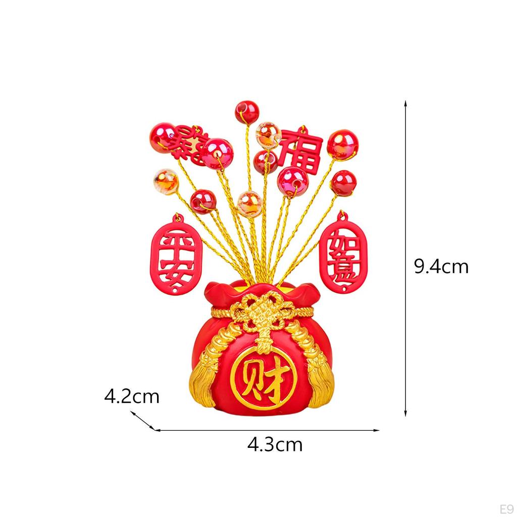 Chinese Fortune Statue Desktop Ornament Art Craft Car Dashboard Decoration for Centerpiece Shelf