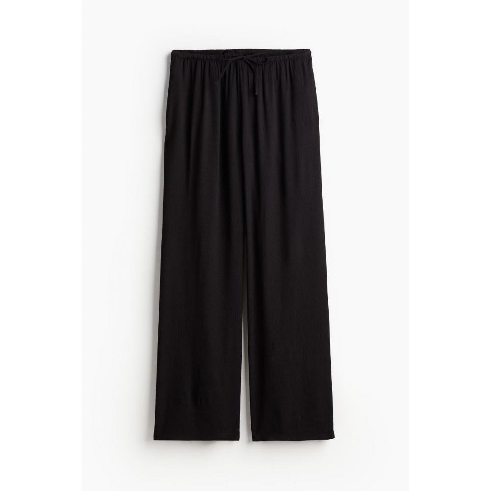 

Брюки из крепа HM, черные