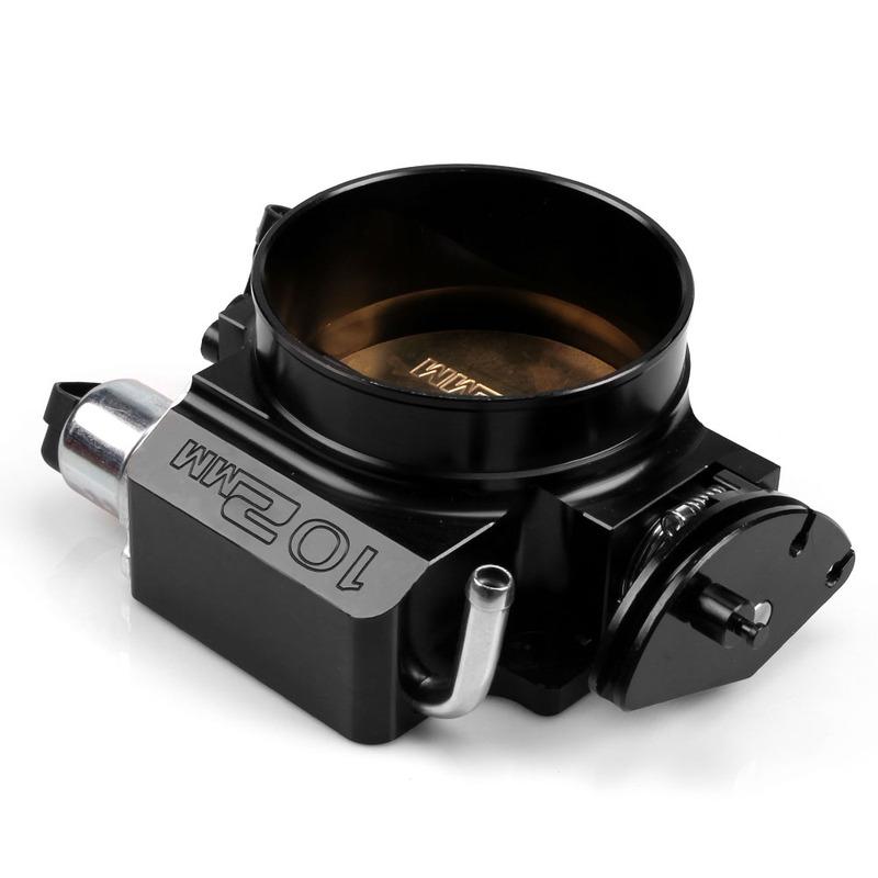 RASTP - High Flow Billet Aluminum 92mm/102mm Throttle Body For LS1 LS2 LS3 LS6 LSX Car Modification Parts Black/Silver RS-THB001