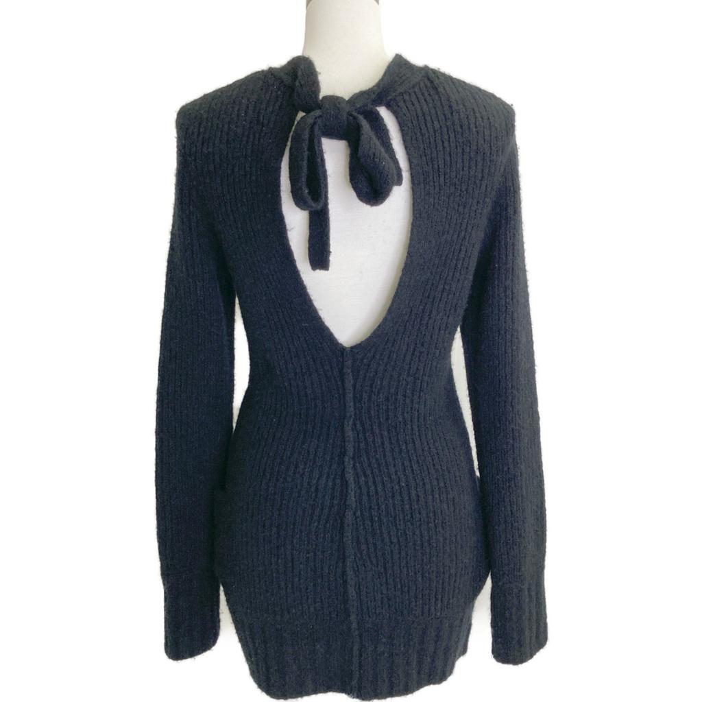 FETICO [23AW] FTC234-0704 WOOL CASHMERE KNIT CARDIGAN Wool cashmere knit tops 1 blackUsed