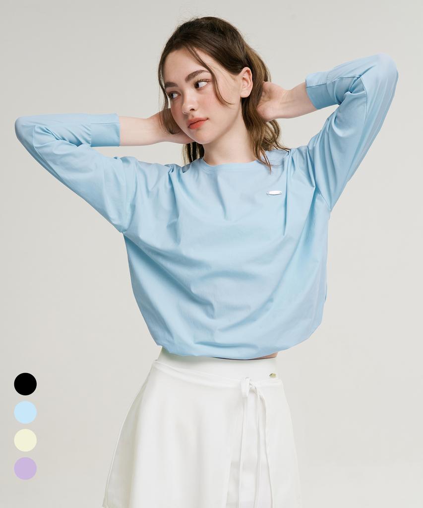 Leijibi Air Pastel String Loose Fit Women'S Long Sleeve Rash Guard (4 Colors)