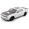 Modellino di Auto Dodge Hellcat in Metallo pressofuso Scala 1/18 con Suono di Avviamento Simulato, Decorazione da Collezione, Regalo di Compleanno per Ragazzi