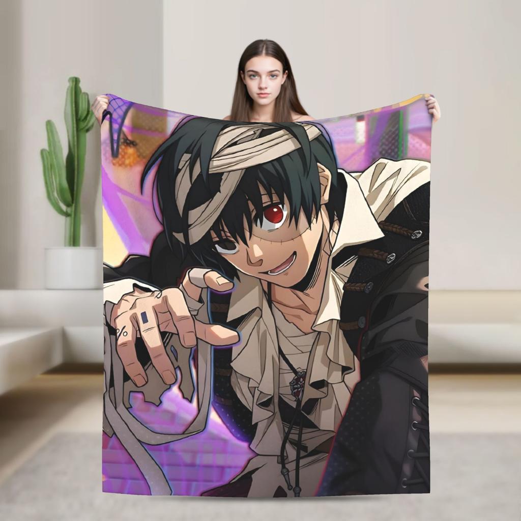 Yoichi Nagumo Flannel Throw Blankets Sakamoto Days Anime Blankets for Bedding Office Soft Plush Thin Quilt