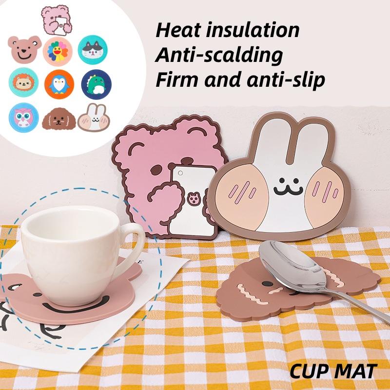 1 buc Desene Animate Adiabatic Silicon Izolat Termic Covoraș Băutură Cești de Cafea Suporturi Covoraș