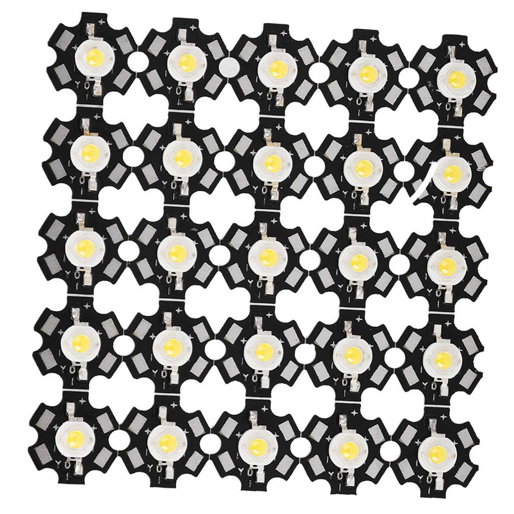 25PCS High Bright Integrated Chip Light Source LED Bead Spotlight Bulb Warm 3000-3200K