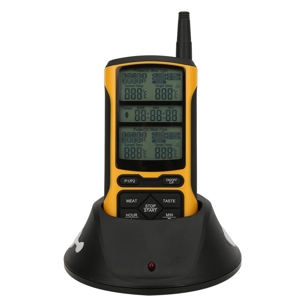 Dual Probe Wireless Transmission BBQ Thermometer Food Thermometer Kitchen Cooking Accessories