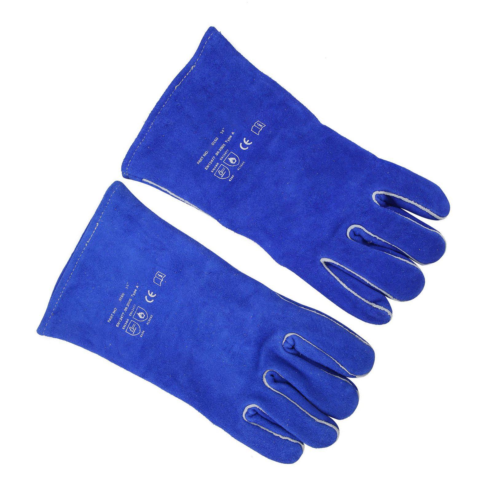 

1 Pair Welding Gloves Heat Resistant Breathable Hands Protection for Barbecue Grilling Cooking Kitchen