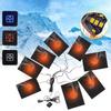 3 Stufen Elektrischer Stoffheizer USB Heizkissen Outdoor Thermisch Winter Heizweste Pads Westenheizung für DIY Beheizbare Kleidung