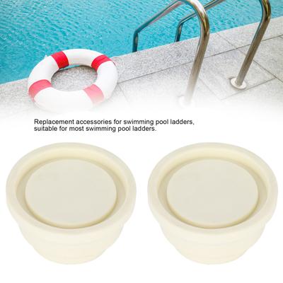2Pcs Ladder Rubber Stopper Swimming Pool Supplies Swimming Pool Ladder Rubber Plug Ladder Safety Bumper Swimming Pool Accessory