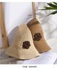 2024 Summer New Solid Floppy Straw Hats for Women Flower Accessories Ladies Summer Beach Sun Caps Panama Style Hat Bucket Hat