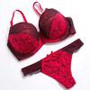 Sexy Lingerie Bra and Shorts Set [Unigrand] (C75/M, Red)