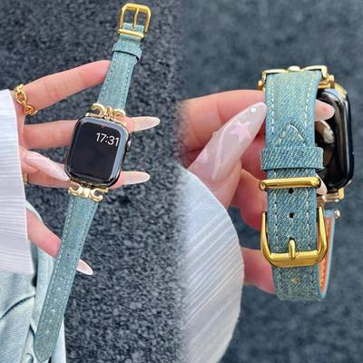 Dekoracyjny Wymyślny Stylowy Uroczy Dziewczęcy Elegancki Smukły Materiał Skóra Kompatybilny z Paskiem Apple Watch Dla Kobiet Sport Cienki 38mm 4