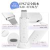 MAXGROOM Facial Massager: Water Peeling, EMS, Ultrasonic Peeling, Red/Blue Light Therapy, Pore Care, Pore Cleansing, IPX7 Waterproof, Compact, Automat