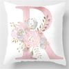 Ins Nordic Pillowcase Design Pink Letter Cushion Pillowcase Car Sofa Waist Design Home Furnishing