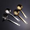 6-Piece Stainless Steel Cookware Set: Includes Wok, Spatula, Frying Pan, Ladle, Colander, Serving Spoon, and Strainer.