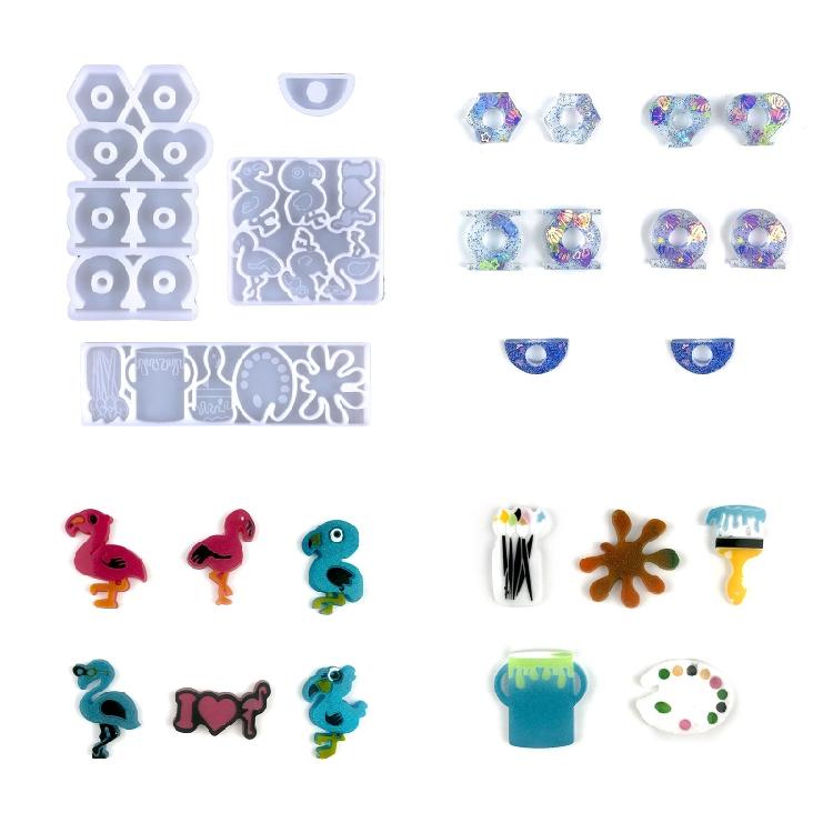 Diy Sunflower Flamingo Plate Cup Straw Decorative Silicone Mould for DIY Craft