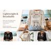 Damen Uni Fransen Cut-Out Durchsichtiges Überwurf-Boho Muschelsaum 3/4 Ärmel Strand Sarong für Urlaub Pool
