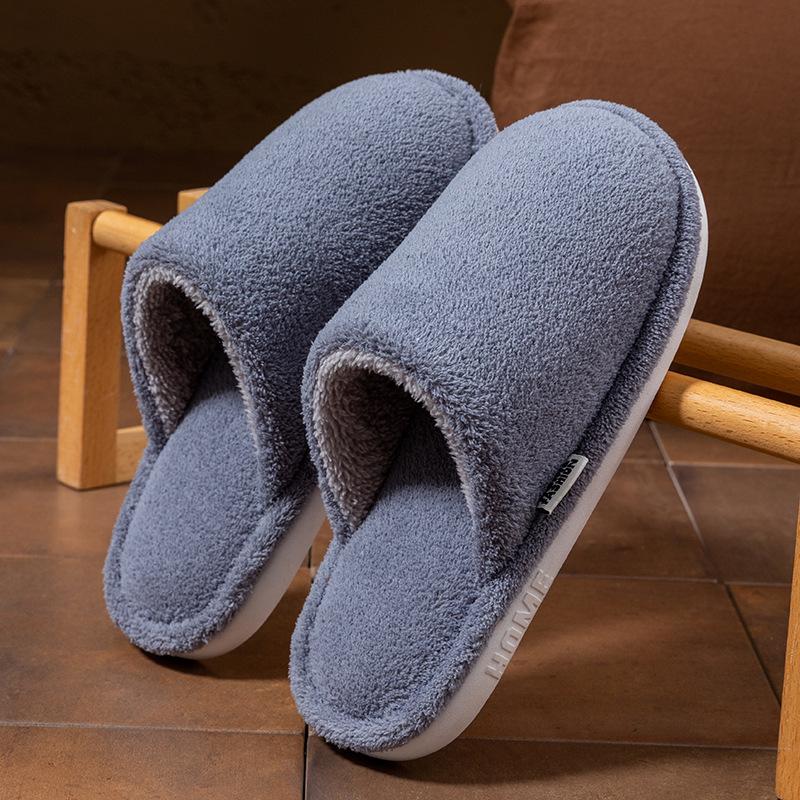 Cixi Cotton Slippers for Home Use In Winter, Indoor Warm and Non-slip Home Use, Winter Couple Plush