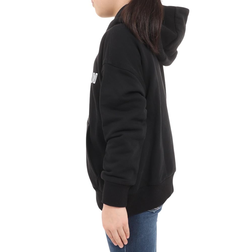 New Balance Kids Sweatshirt Heavyweight Sweat Full Zip Hoodie ABT35150 BK 130 (Black)
