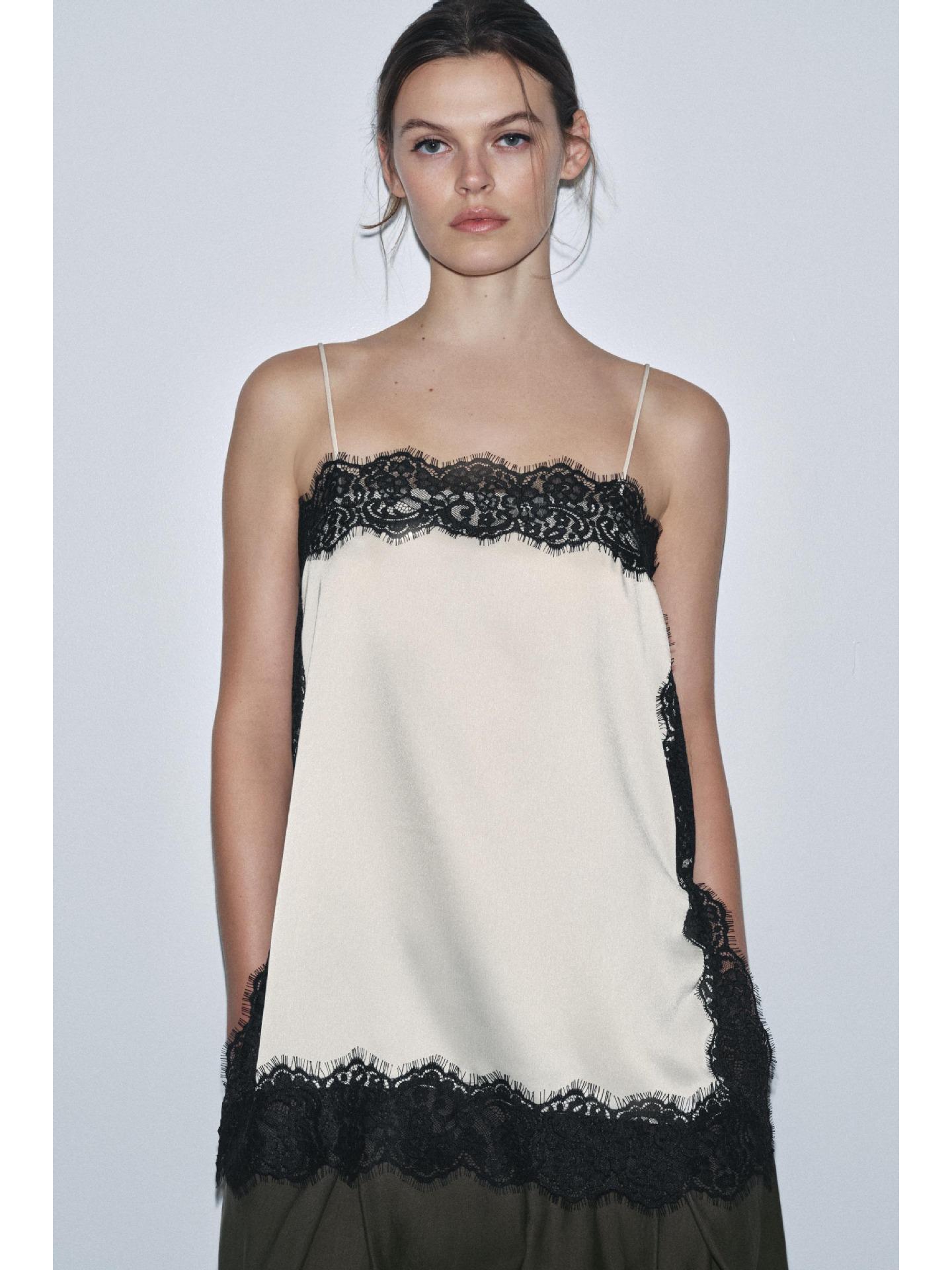 Lace Patchwork Solid Color Women s Sexy Camisole (2025) Medium