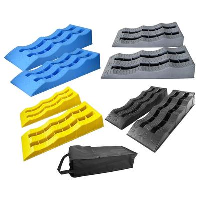 Rampes de nivellement portables pour camping-car, 2 pièces, blocs de nivellement en 3 étapes, cales de roue de remorque antidérapantes, accessoires pour véhicules