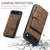 For iPhone Air Case JEEHOOD J01 Retro Leather + TPU Phone Cover Detachable Magnetic Card Holder