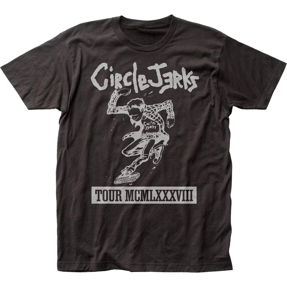 

Circle Jerks 1988 Tour Mens T Shirt Rock and Roll Music Classic Band Tee Black 3XL