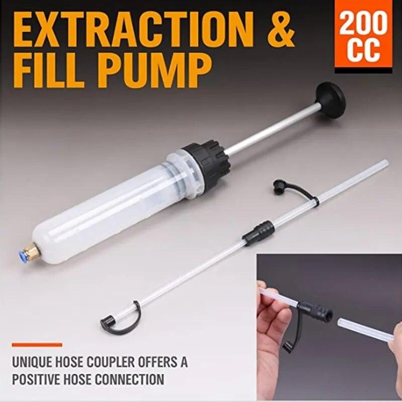 200/500ML Car Oil Extractor Pump Liquid Fluid Extraction Filling Syringe Transfer Hand Pump Automotive Tools