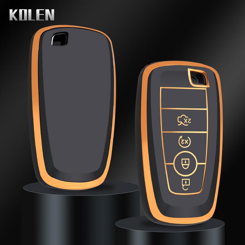 TPU Car Remote Key Case Cover Shell Fob For Ford Mondeo Fusion Mustang Explorer Focus F150 F250 F350 Escape Lincoln Accessories