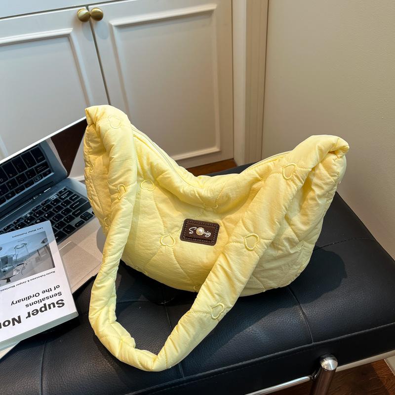 New cloud bag niche large capacity dumpling bag messenger bag bag down bag large bag tote bag women