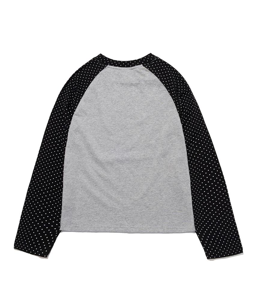 Bibalabida Dot Raglan Long Sleeve T-Shirt