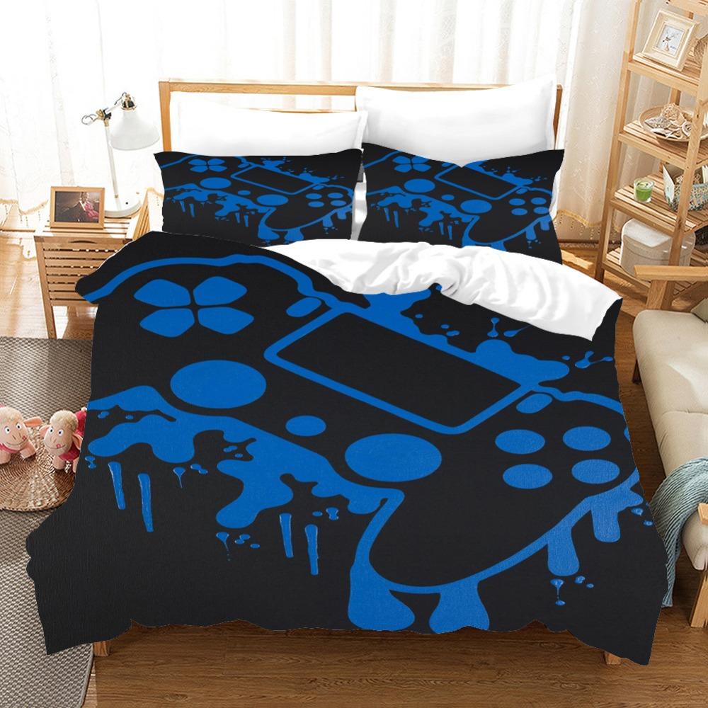 Gamepad Digital Printing Bedding Four-Piece Set Three-Piece Set Bed Sheet Quilt Cover