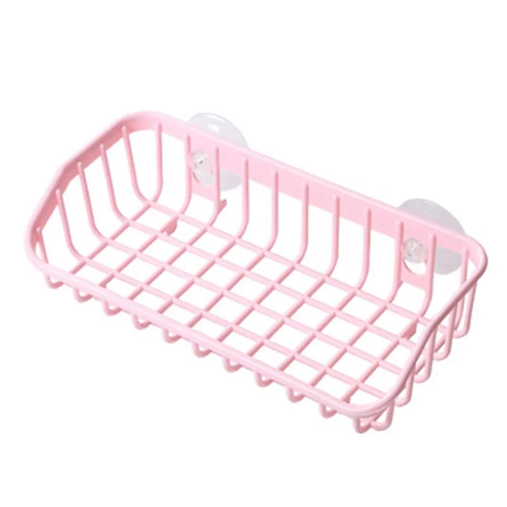 Wash Multifunctional Suction Cup Dishwashing Sponge Holder Hanging Storage Rack Drain Rack Sink Shelf Kitchen Accessories Tool