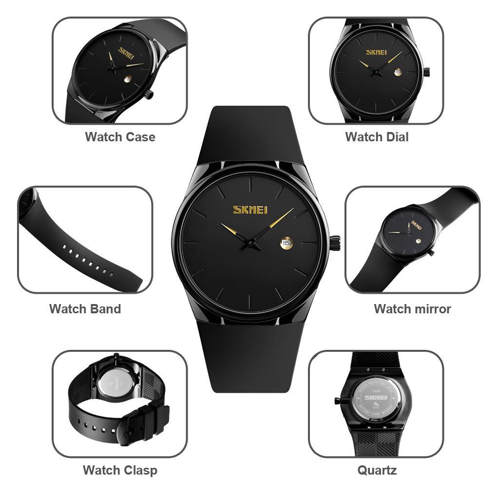 Moment Beauty Trend Simple Atmospheric Calendar Watch Male Youth Fashion Leisure Commuter Quartz Watch