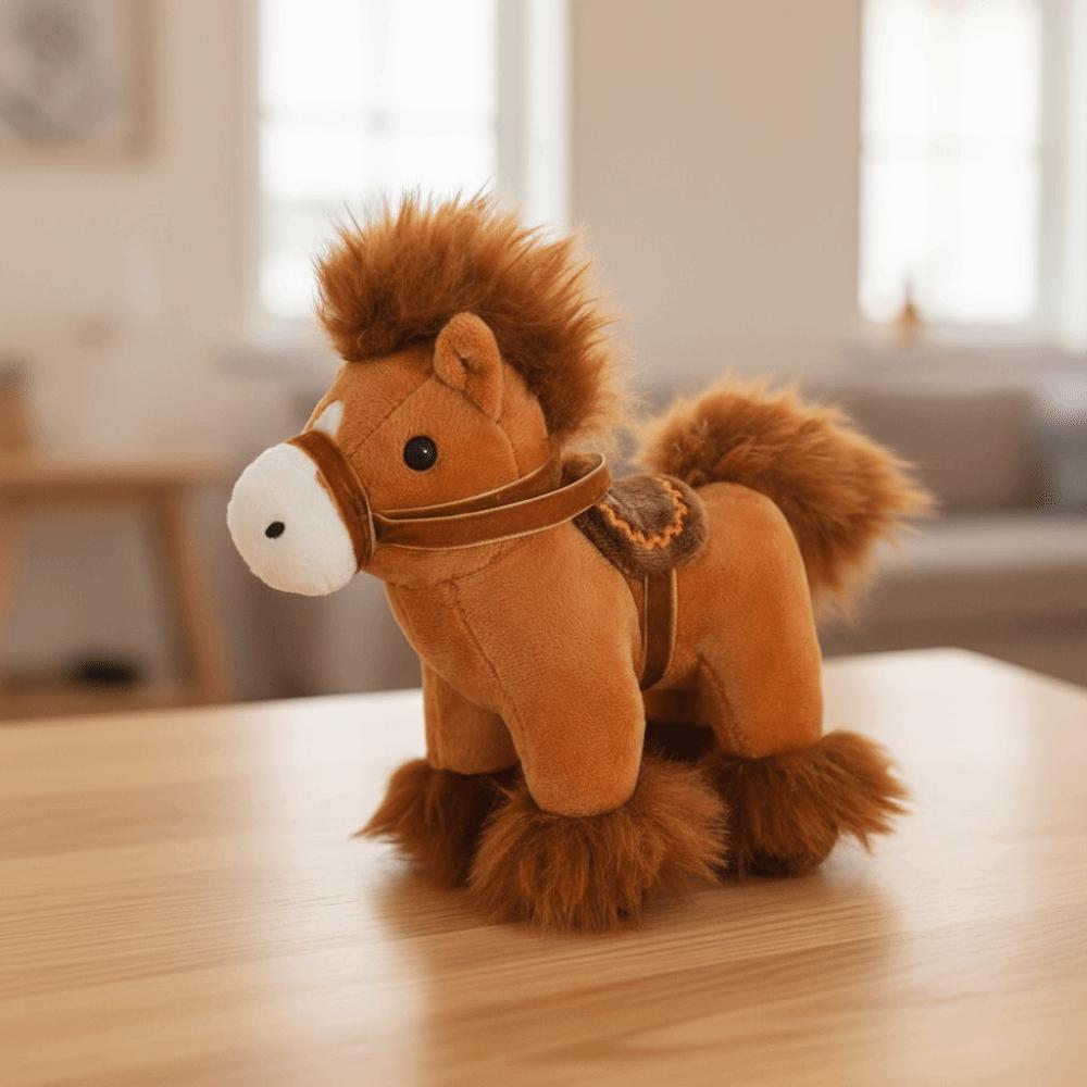 Cute 2026 Horse Plush Doll Simulation Zodiac Pony Figurine Horse Plush Toys  Birthday Gift