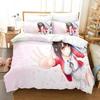 3D Tisk Anime Saekano Megumi Kato Ložní Sada, Povlak na přikrývku Ložní Sada Prošívaná Přikrývka Povlak na polštář, Velikost King Queen Twin Chlapci Dívky Dospělí