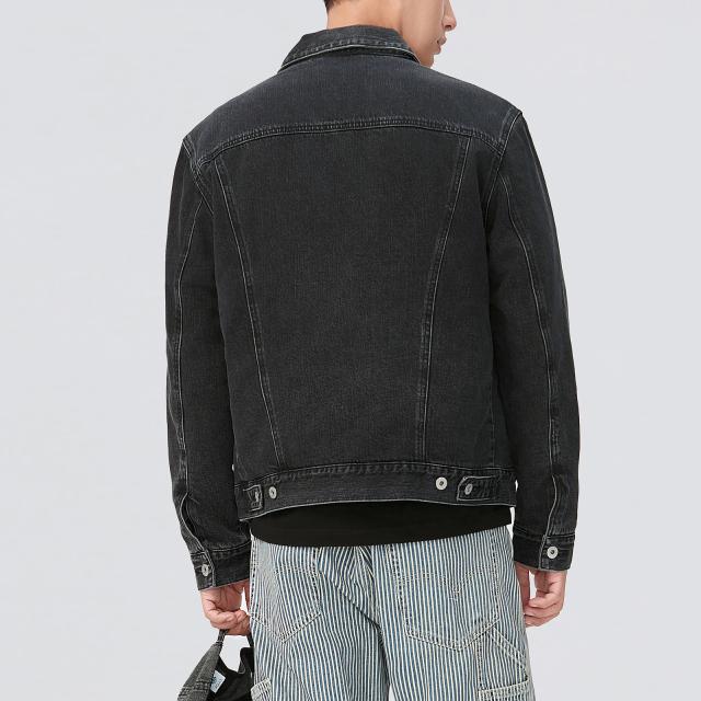 Levis Comfortable Simple Button Versatile Jacket Men Jackets Black A8409-0001