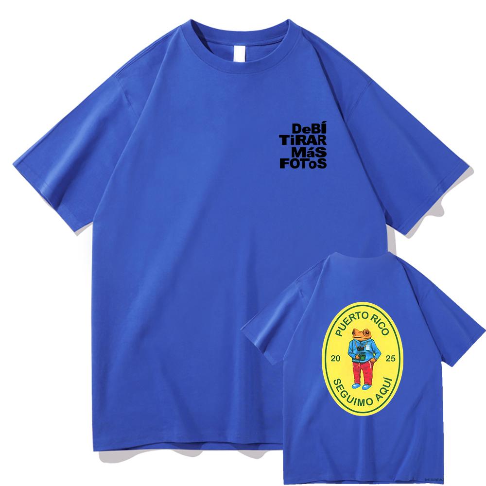 Debi Tirar Mas Fotos This Tshirt 2025 Bad Bunny New Album Men/women Clothing Harajuku Clothes Unisex Cotton Graphic T Shirts Top