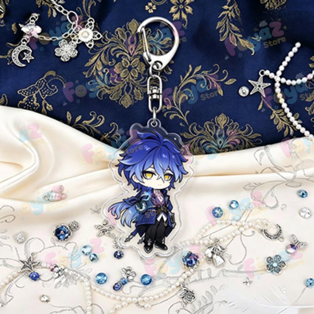 Cute Anime Chibi Keychains for Accessories Bag Charm Game Gamer Keyrings Jewelry Fans Friends Gifts