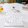 Elegant Crystal Glass Candy Jar: Exquisite Transparent Bowl for Sweets, Snacks & Jewelry
