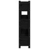 Plant Box Black 112 X 25 X 104.5 Cm Solid Pine Wood