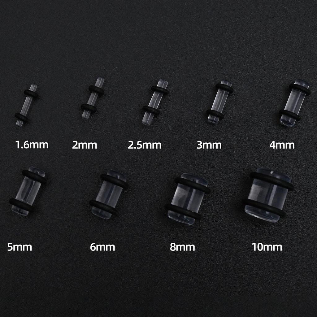 Acrylic Heart & Triangle Ear Plugs – Colorful Piercing Jewelry In Multiple Sizes