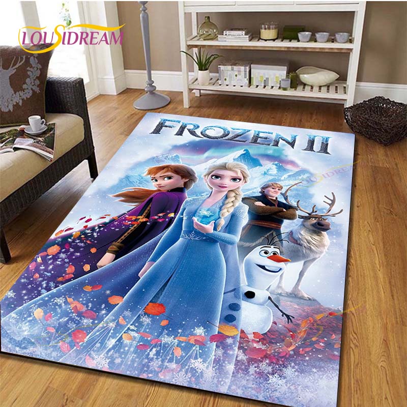 Anime Frozen Carpet Kids Carpets Living Room Tea Table Mats Bedroom Rug Washable Floor Mats Household Area Mat Dinosaur Rug