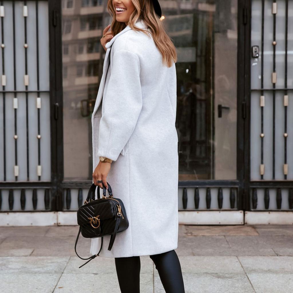 Women's  And Winter Casual Thickening Warm Long-sleeved Mid-length Coat