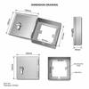 Lockable Socket Protector Anti-Theft Socket Protection Box Professional Outlet Box Cover  Garage
