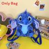 Stitch Plüschtier Tasche mit Canvas Innentasche für den täglichen Freizeitgebrauch